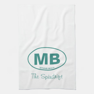 Skript för skräppost med två Brev-ovaler Kökshandduk