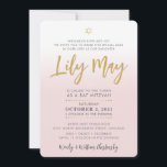 Skript för söt Bat mitzvah blek rosa guld elegant  Inbjudningar<br><div class="desc">by kat masard >> WWW.SIMPLYSWEETPAPERIE.COM <<< En elegant, enkel design för din dotters Bat mitzvah Kärlek, men vill se några ändringar - ett annat färg-schema, produkt, lägg till ett foto eller anpassad för ett annat tillfälle - ingen oro bara kontakta mig, kat@simplysweetPAPERIE.com - jag är lycklig för att hjälpa till!...</div>