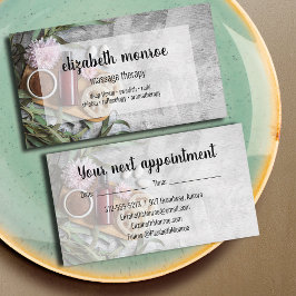 Skript för spa Salon-massagebehandling Visitkort