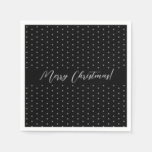 Skript för svart Elegant Pappersservett (Framsidan)