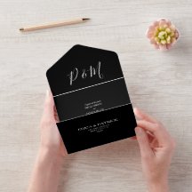 Skript för svart minimalistisk Elegant