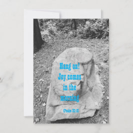 Skript för uppmuntrande platta hälsningskort