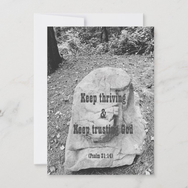 Skript för uppmuntrande platta hälsningskort (Framsida)