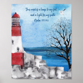 Skript för vattenfärgsscenen i monogram fyr poster