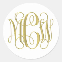 Skript för VIN-kod i vitt Guld, Monogram DIY BG