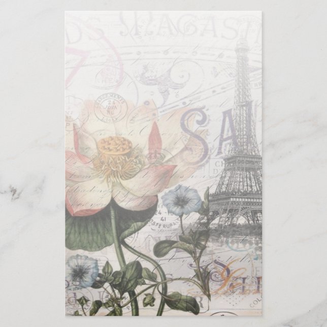 skript fransk botanical lotus paris eiffel torn (Framsida)