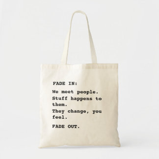 Skript, i ett Nutshell Tote Tygkasse