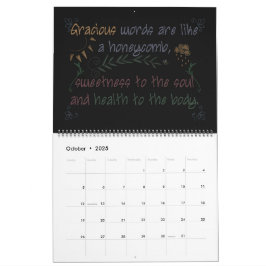 Skript med kontur 2024 månatlig kalender