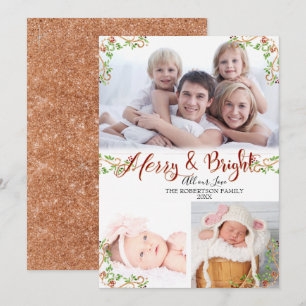 Skript Merry Bright Berry Foliage Ro Guld Photo