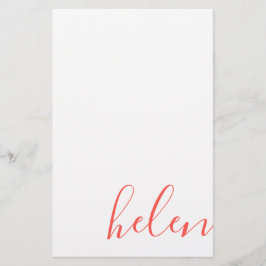 Skript, Namn Brevpapper