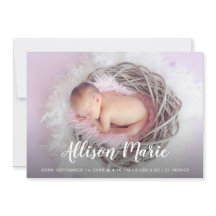 Skript Namn Elegant Photo Baby Modern Simple