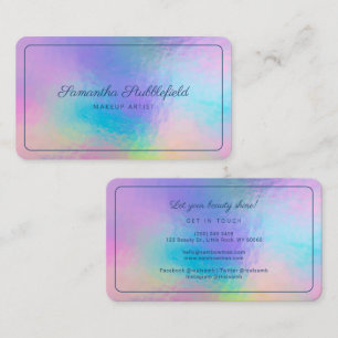 Skript Namn Makeup Artist HoloGraph Visitkort