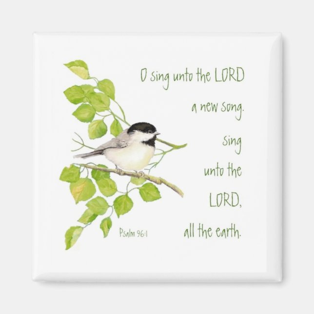 Skript, O Sjunga Åt Herren, Music Bird Magnet (Framsidan)