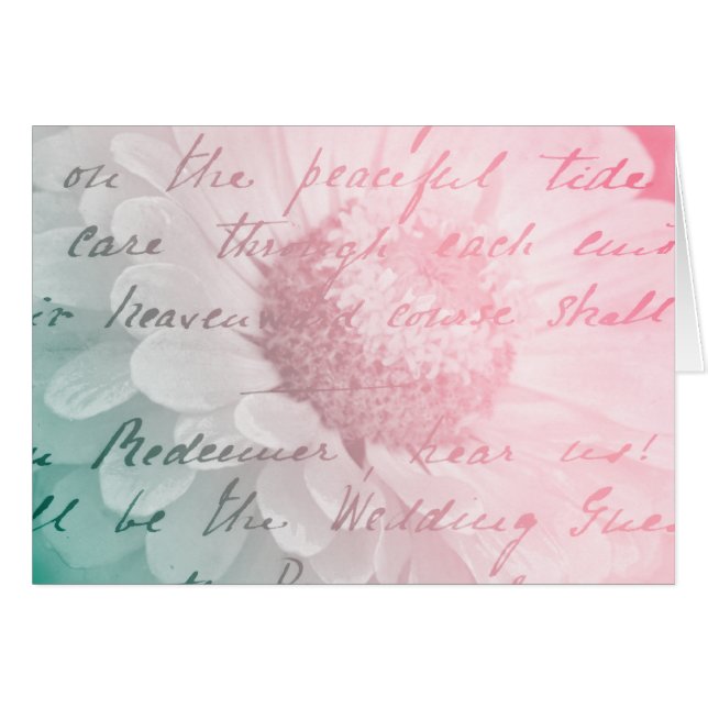 Skript och Blommigt Art OBS Kort (Framsidan Horizontal)