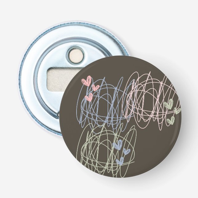 Skript och hjärtan - Pågående arbete Flasköppnare (Framsidan)