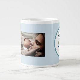 Skript och Photo Fars dag Jumbo Mugg