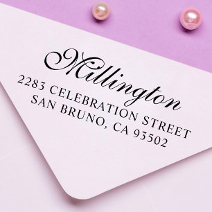 Skript och Returadress för CalliGraphics Family Na Stämpel