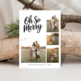 Skript Oh så Merry Family 4, fotopriskort Julkort