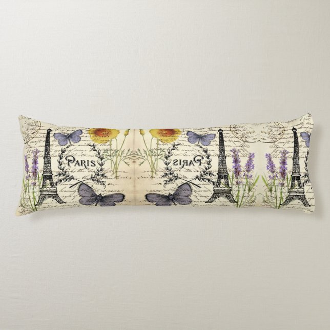 Skript paris eiffel torn vid fransk land kroppskudde (Framsidan)