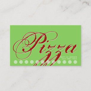 skript PIZZA-kundförmånskort Lojalitetskort