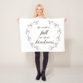 Skript, Psalm 33, Fullt Kindness Fleecefilt