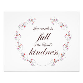 Skript, Psalm 33, Fullt Kindness Fototryck