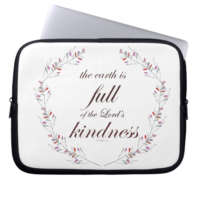 Skript, Psalm 33, Fullt Kindness Laptop Fodral (Framsidan)