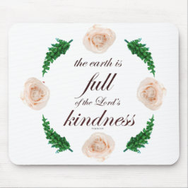 Skript, Psalm 33, Vit ros & Grönt Grenar Musmatta