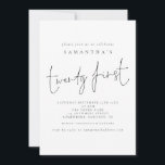 Skript tjugoförsta Födelsedagsfesten Inbjudningar<br><div class="desc">Snyggtens skript tjugoförsta Födelsedagsfesten. Tjugo första är inskriven i ett modernt handskriftsformat stil. Anpassa enkelt resten av texten till din egen.</div>