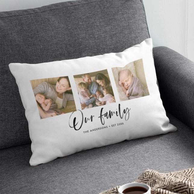 Skripta vår familjs fotopassage Namn Lumbarkudde (Skapare uppladdad)