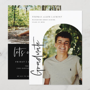 Skriptad fotoinbjudan med Ram-Studenten- Meddelande