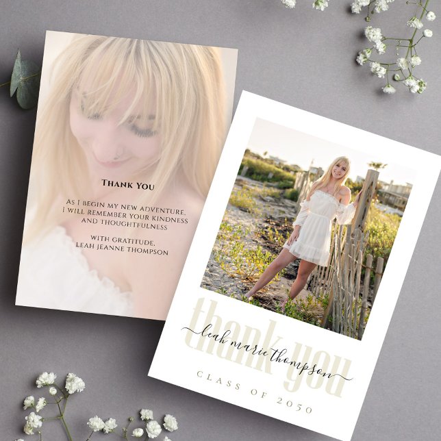 SkriptAnpassningsbarna Studenten Photo Template Gu Tack Kort (Graduation photo thank you card template. )