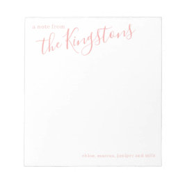 SkriptAnteckningsblocket Ro Rosa Namn Anteckningsblock