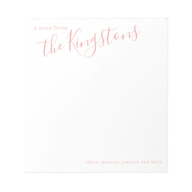 SkriptAnteckningsblocket Ro Rosa Namn  Anteckningsblock (Framsida)