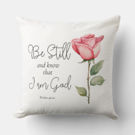 Skriptarna ska vara stilla och veta att jag är Gud Kudde