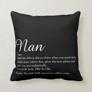 Skriptbästa mormor, mormor Definition Kudde