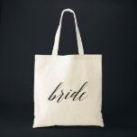Skriptbild för snyggt tygkasse<br><div class="desc">Snyggt Script Bride Tote Bag</div>