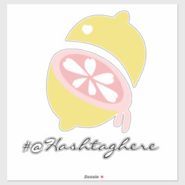 Skriptbilsdekal för Lemon-bortfall i Namn Klistermärken