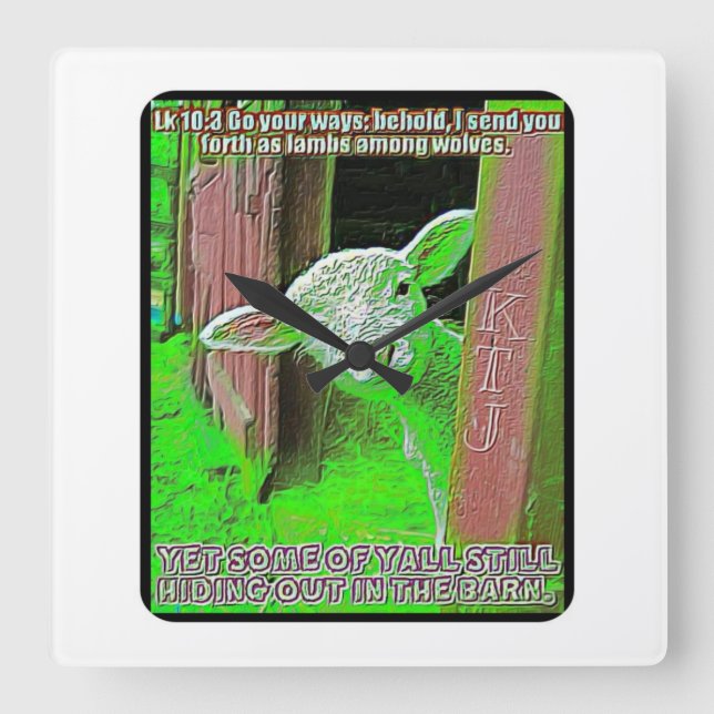 Skriptbok Bilder 18 Fyrkantig Klocka (Framsida)