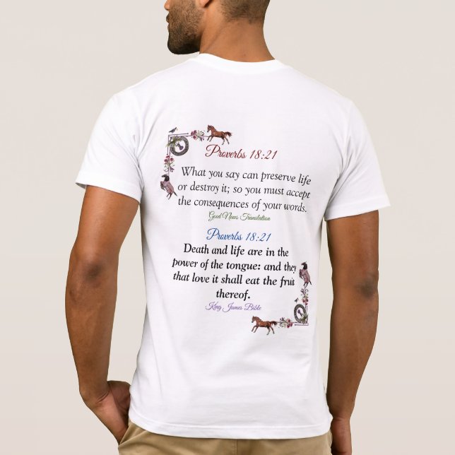 Skripteffekt för tungaT-Shirt T Shirt (Baksida)