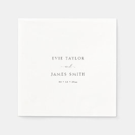 Skriptet Bröllop i Par Namn Pappersservett