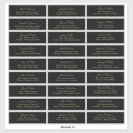 Skriptet elegant Guld på den svarta gästlistan Adr Klistermärken