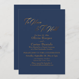 Skriptet elegant Guld som ska ha och som ska hålla Inbjudningar