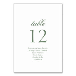 Skriptet elegant Namn Guest  Bröllop Bordsnummer