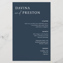 Skriptet Modern BRÖLLOP i Blue Navy Calligraphy