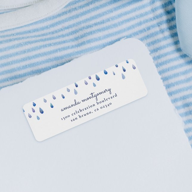 Skriptet Namn & Returadress för återfall i vattenf Etikett (Return Address Label Mock-up)