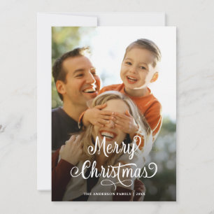Skriptet Tartan för Modern Family God jul-fotot Julkort