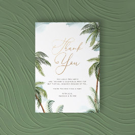 Skriptet Tropical Handflatan Träd Aloha Baby Showe Tack Kort