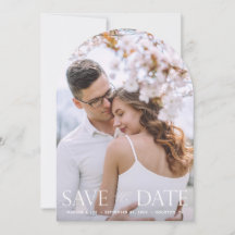 Skriptet V Modern 2 Photo Save the Date Arc