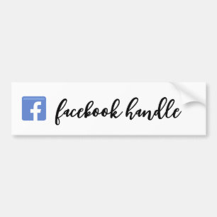 Skriptetikett för Facebook Handle Bildekal